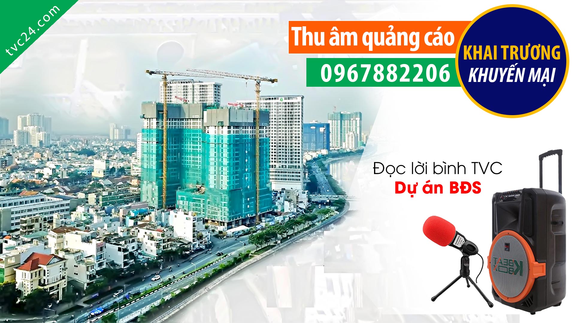 Thu âm lời bình BĐS Bảo Lộc MC nam giọng Miền Nam đọc Cực hay