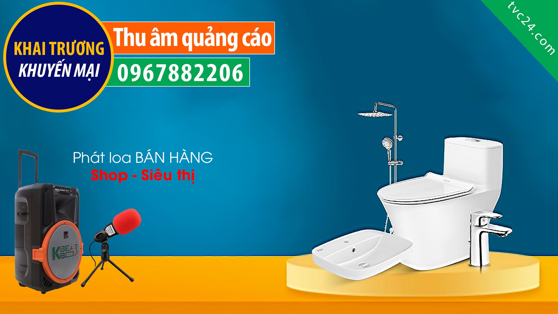 Thu âm Quảng cáo đại lý Hiển Phương TVC24 đọc Khuyến mại