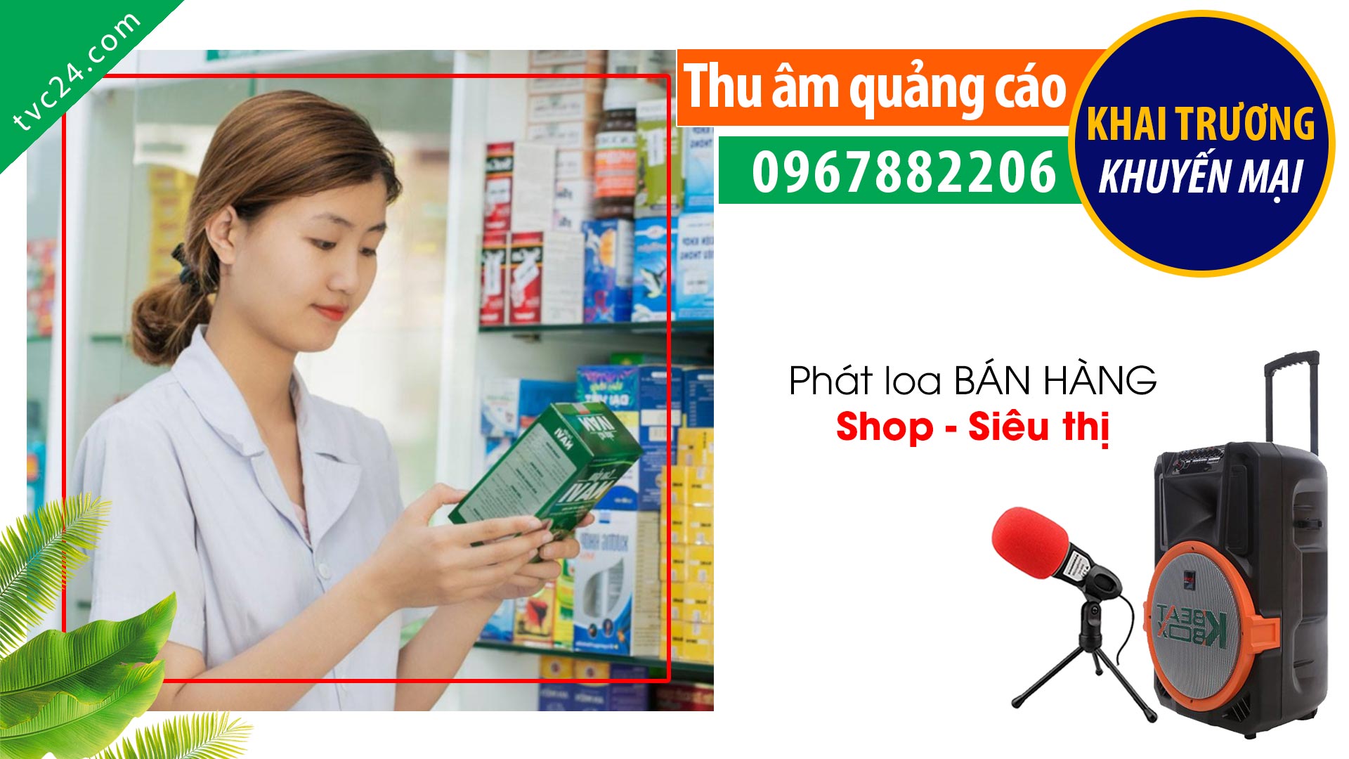 Thu âm khai trương Quầy thuốc Thùy Trang MC đọc cực Hay