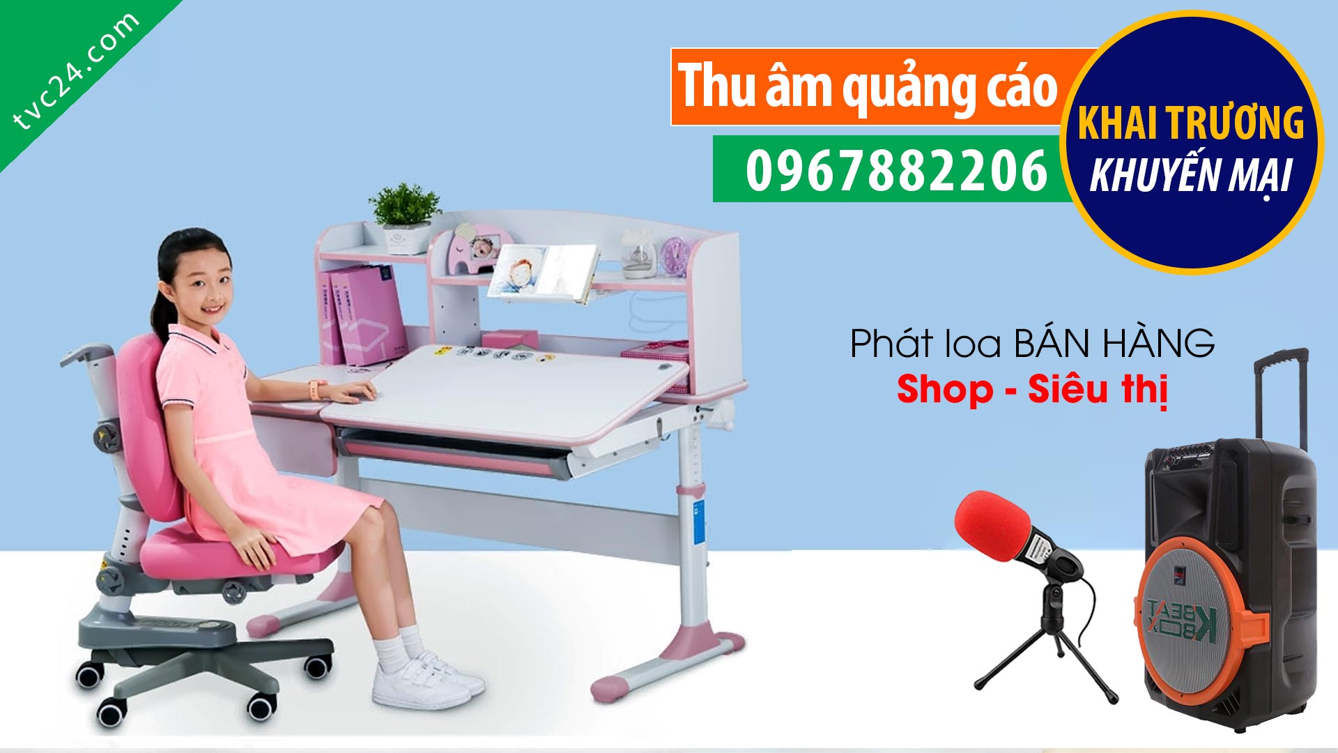 Thu âm Quảng cáo sản phẩm bàn học thông minh BSUC TVC24