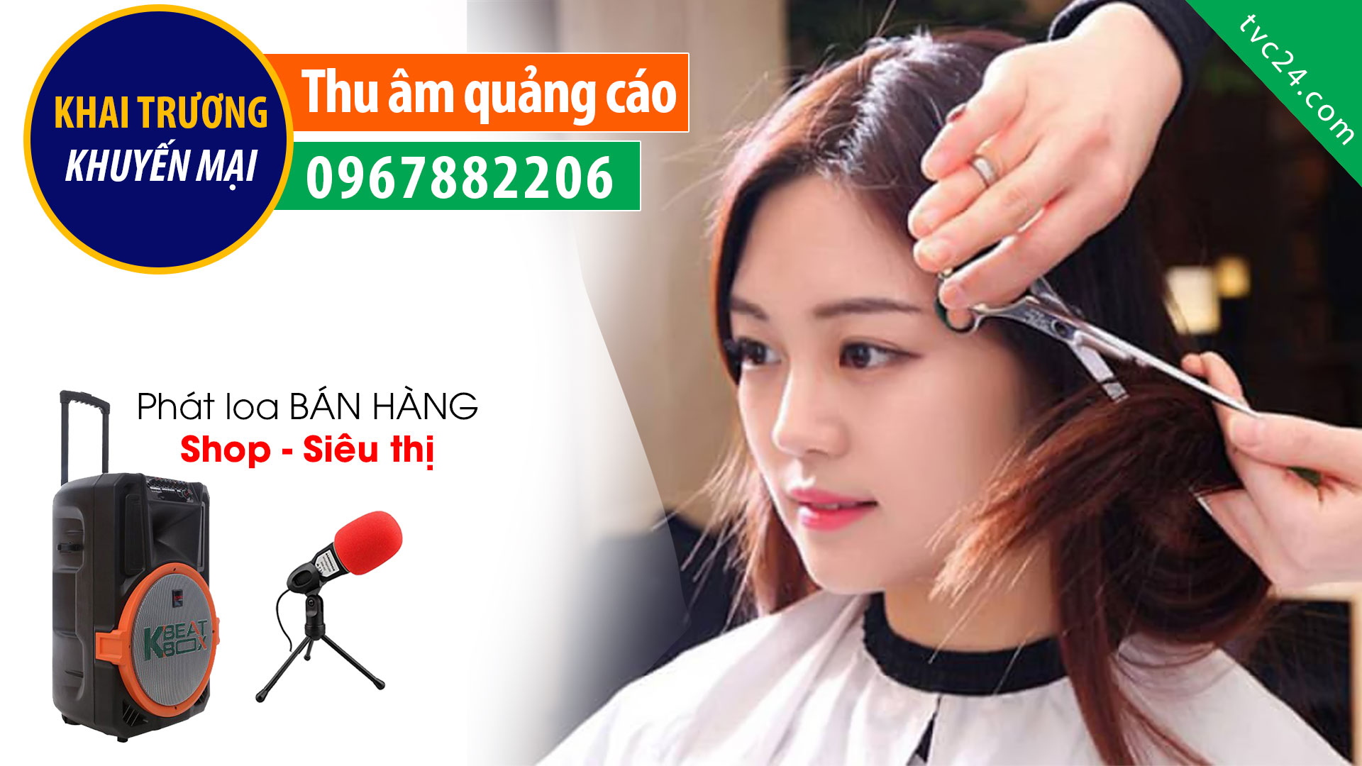 Thu âm quảng cáo salon tóc nam No 1 barbershop