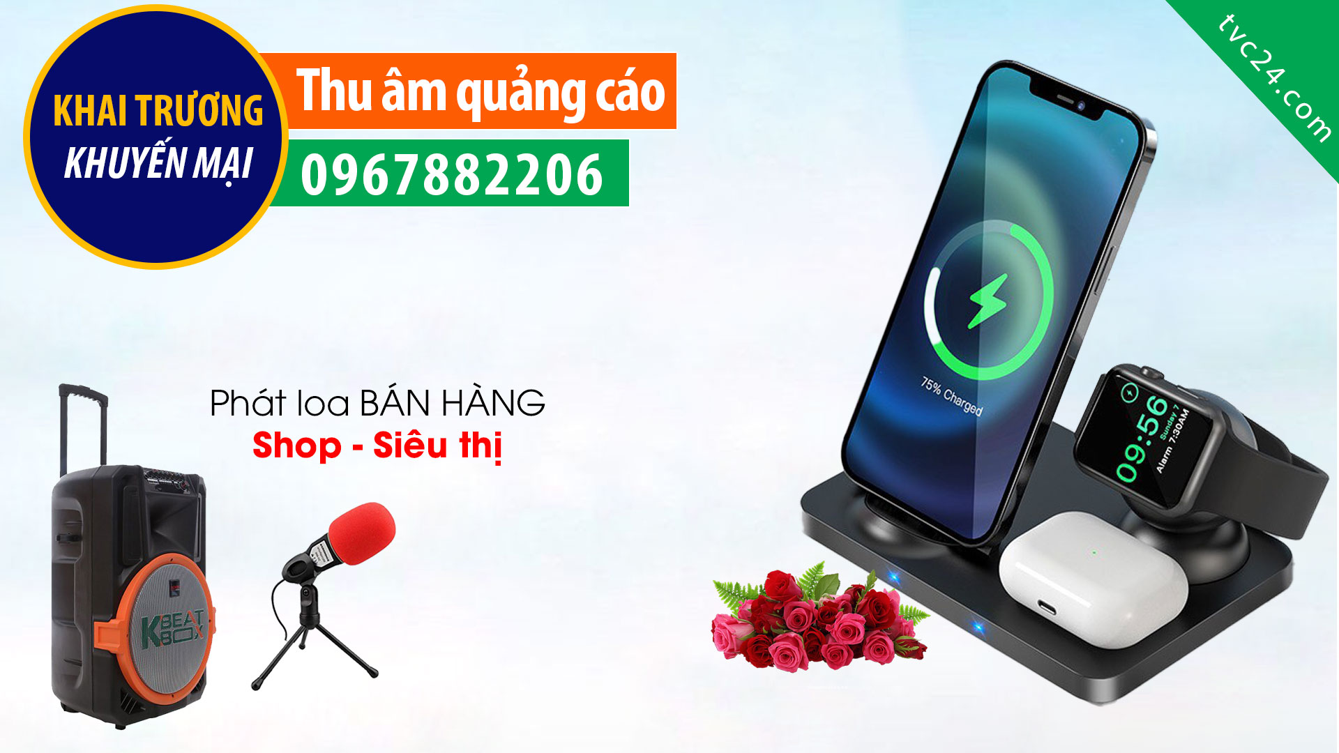 Thu âm quảng cáo cửa hàng phụ kiện điện thoại Độc và Lạ