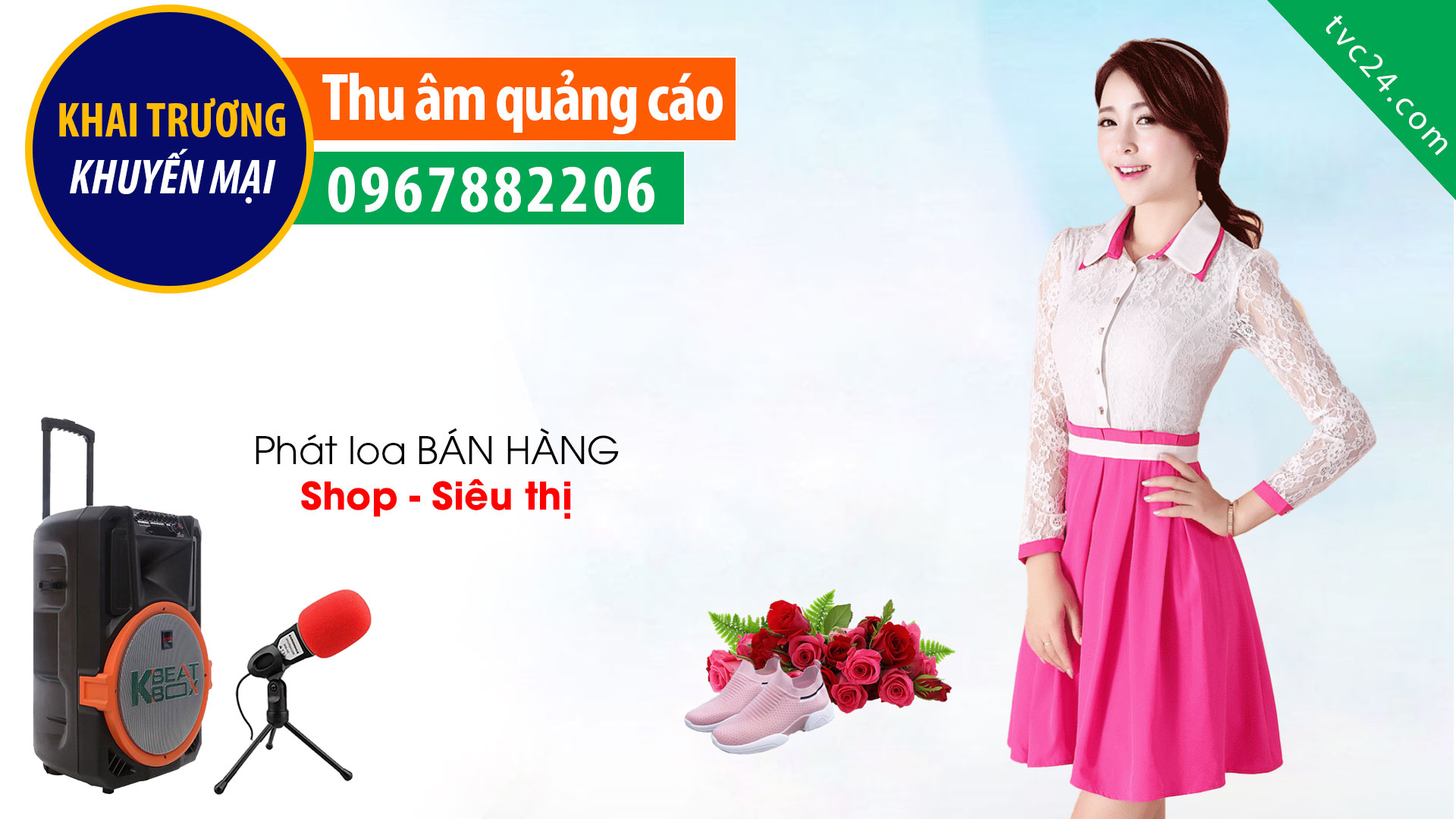 Thu âm khai trương shop thời trang Ngọc Nguyễn