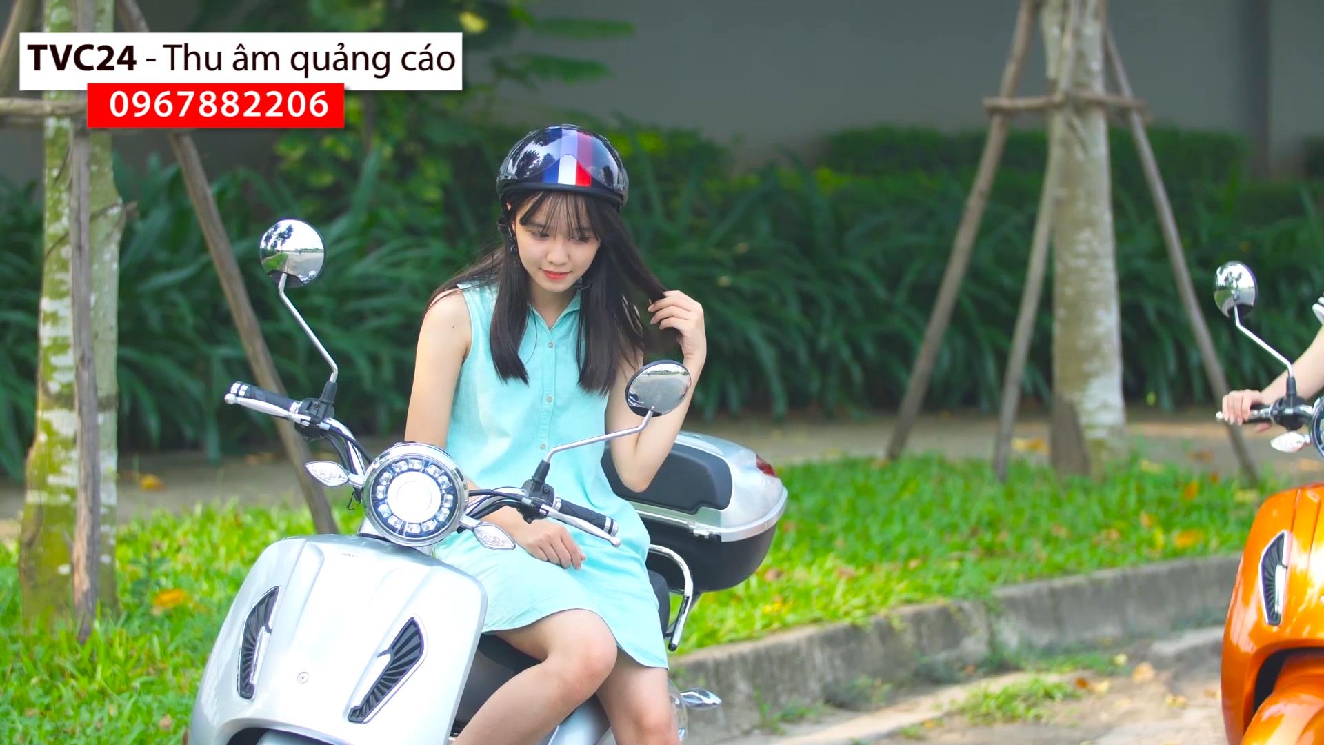 Thu âm quảng cáo Truyền thông tại điểm bán xem máy điện Honda Escooters