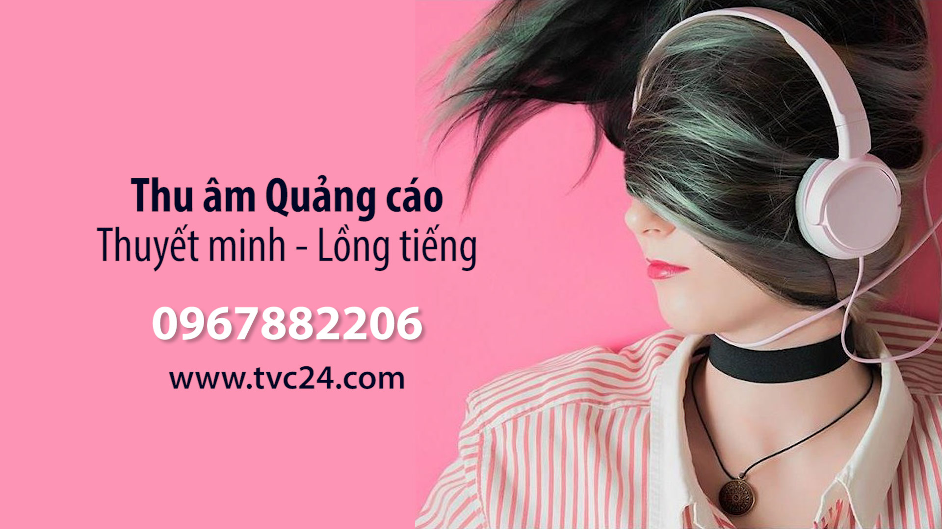 Thu âm quảng cáo khai trương khuyến mại xả hàng  thơi trang Trali - Phòng thu TVC24