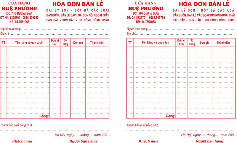 Top 50 Loại Hóa Đơn Bán Lẻ Đồ Gỗ Nội Thất Đẹp Nhất
